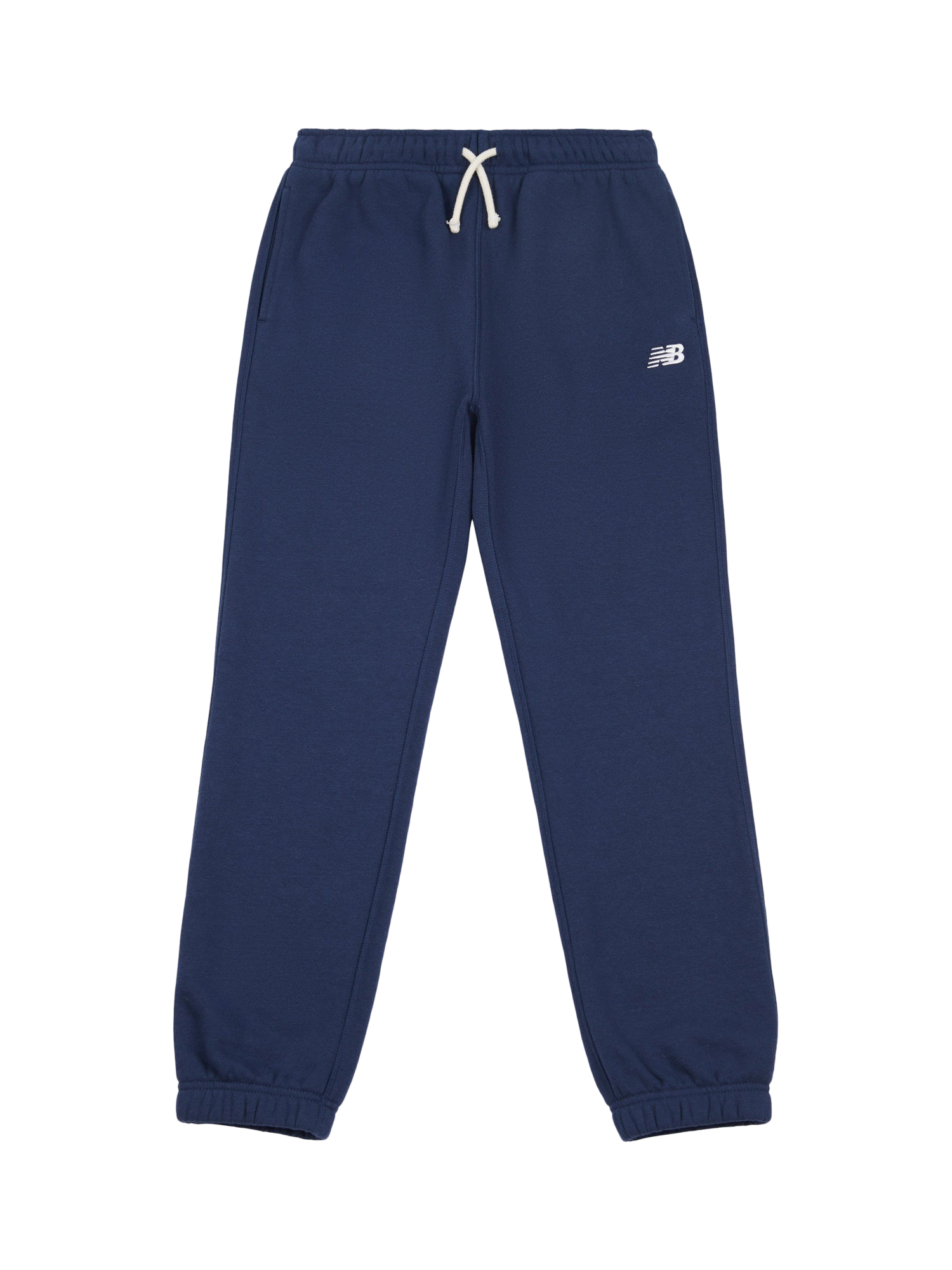 Product image 6 of 8, which shows New Balance Kids' Small Logo Joggers, Navy, 7-8 years