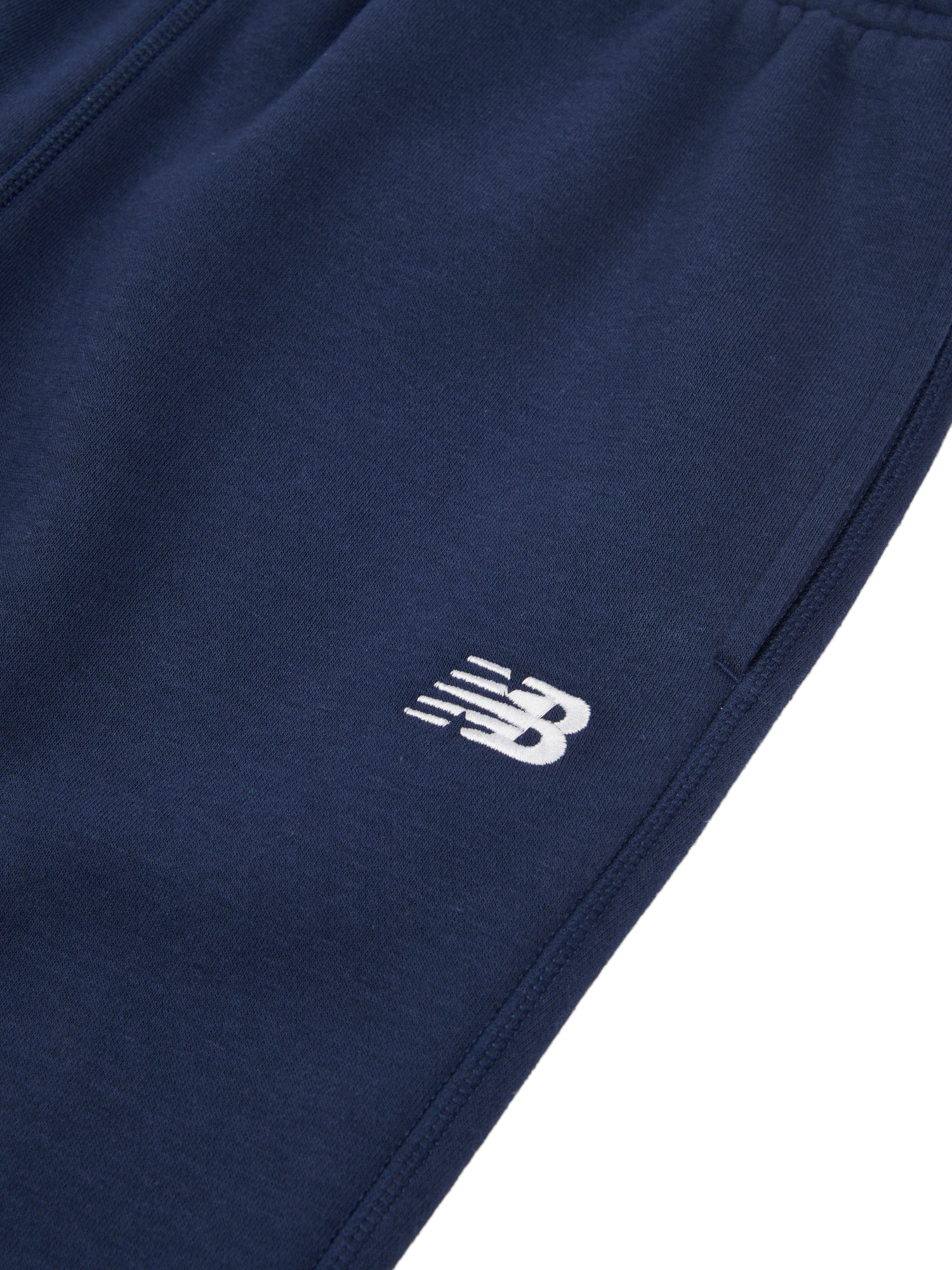 Product image 8 of 8, which shows New Balance Kids' Small Logo Joggers, Navy, 7-8 years
