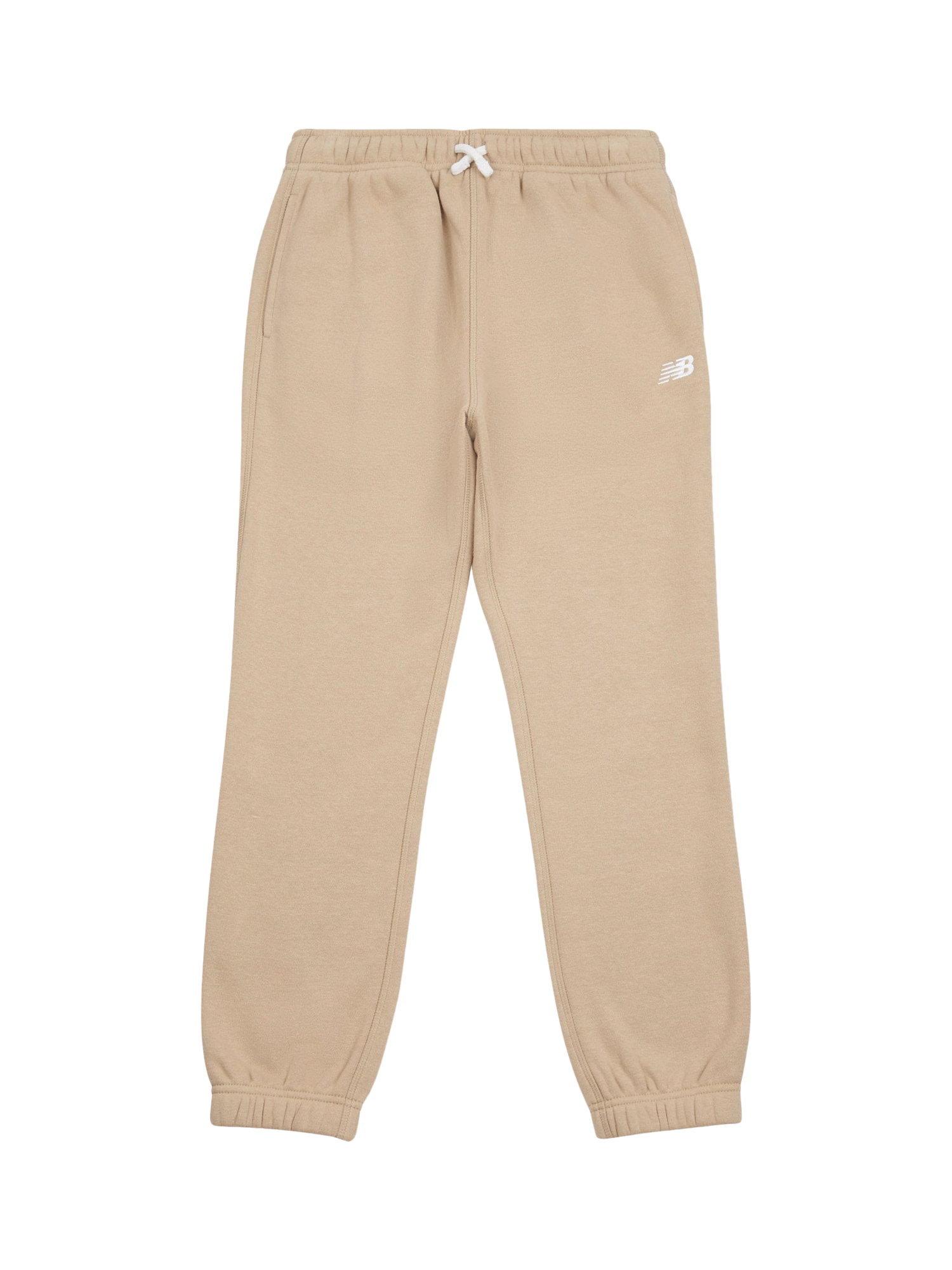 Product image 6 of 8, which shows New Balance Kids' Brush Back Small Logo Joggers, Stoneware, 7-8 years