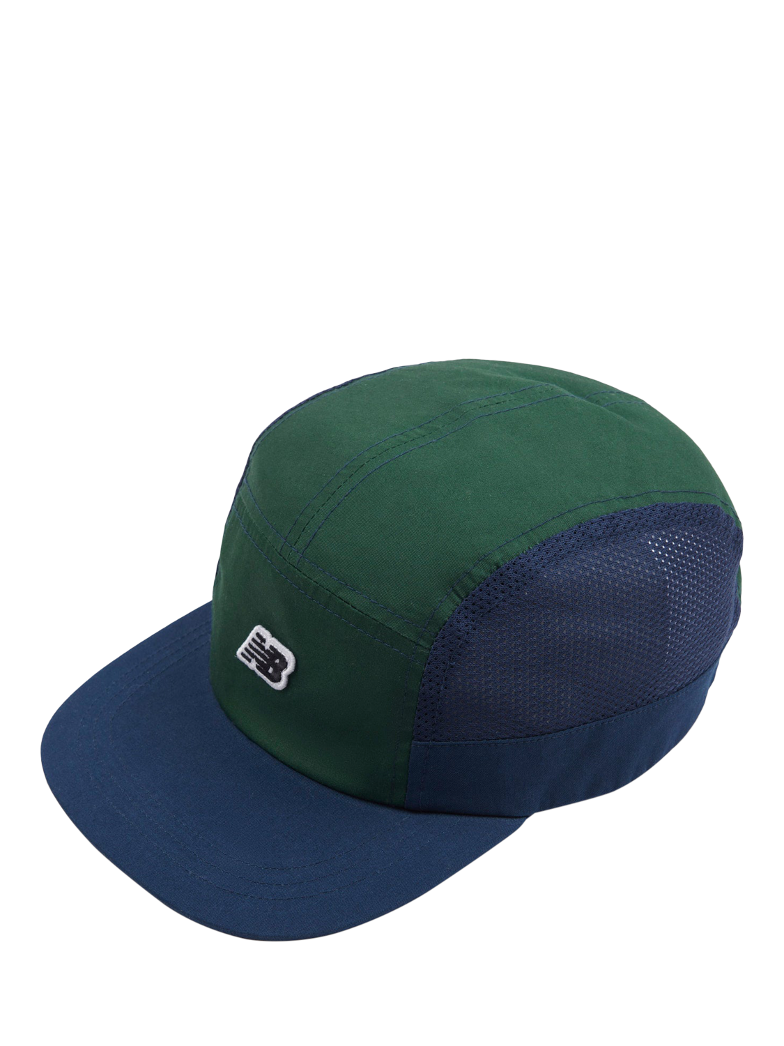 New Balance Kids' Premium Panel Baseball Cap, Navy/Green