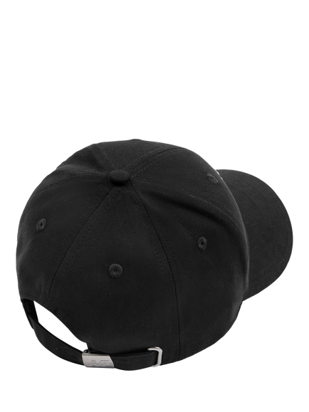New Balance Kids' Small Logo Cotton Baseball Cap, Caviar - view 2, Caviar