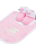 New Balance Bib and Booties Set, Lilac Sachet