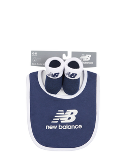 New Balance Bib and Booties Set, Navy, Navy