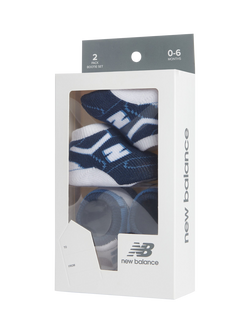 New Balance Baby Bootie Set, Pack of 2, Navy, Navy