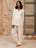 Chelsea Peers Dinosaur Maternity Pyjama Set, Off White/Multi