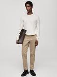 Mango Barna Slim Fit Chinos, Light Beige