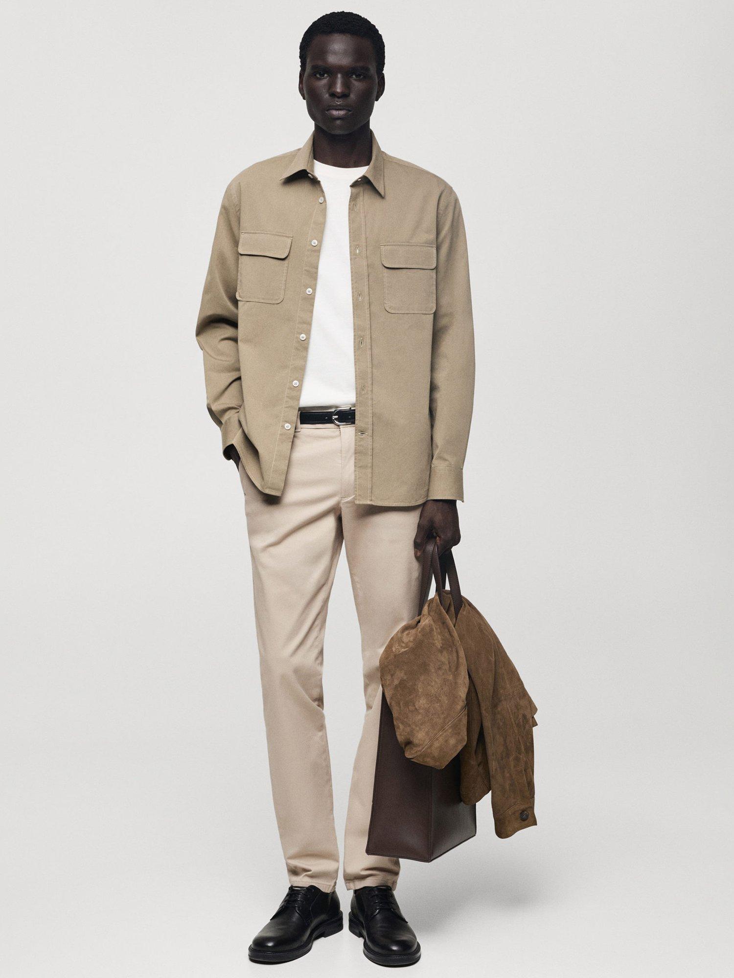 Product image 2 of 8, which shows Mango Barna Slim Fit Chinos, Lt Pastel Brown, 38