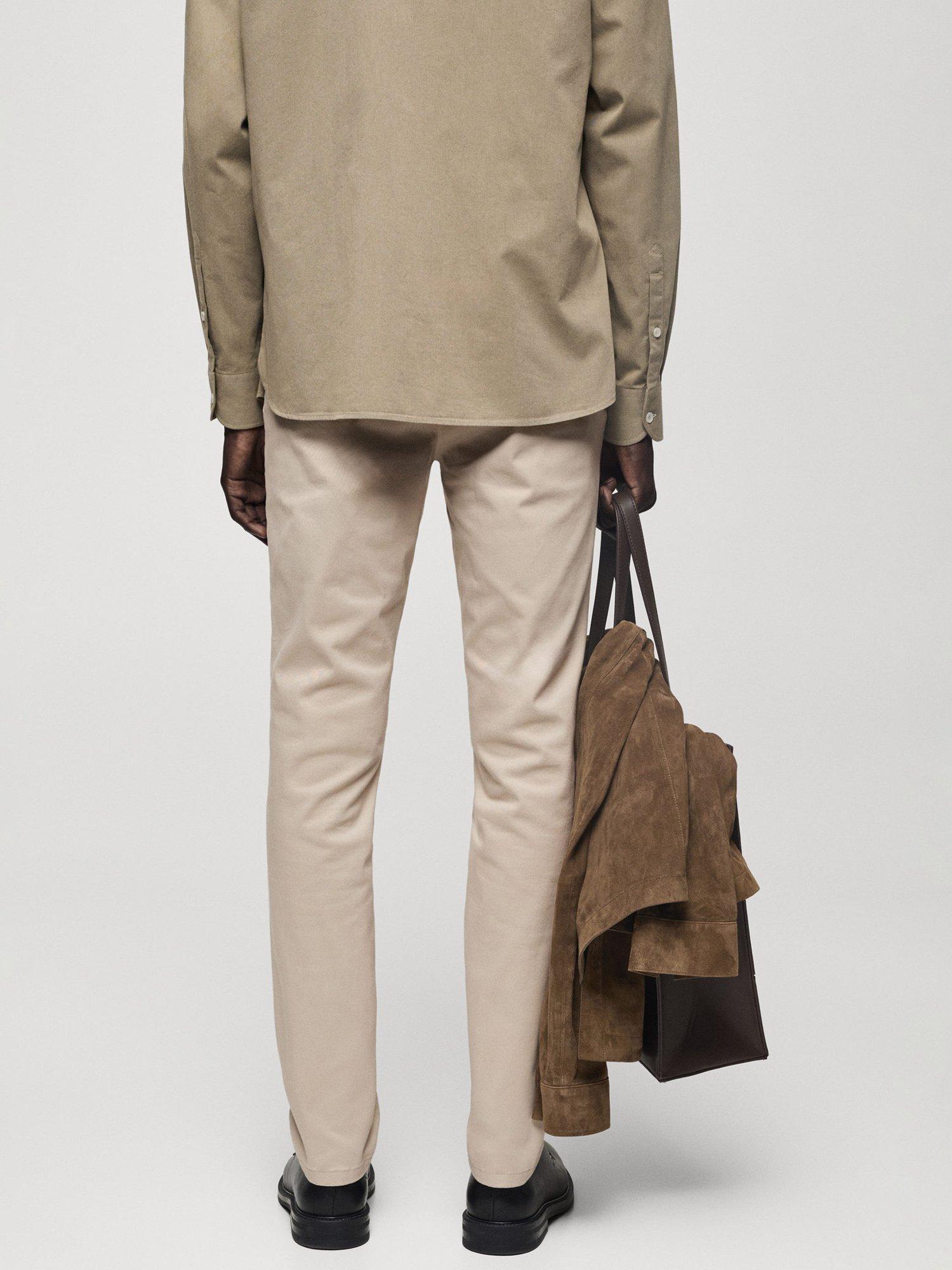 Product image 4 of 8, which shows Mango Barna Slim Fit Chinos, Lt Pastel Brown, 38