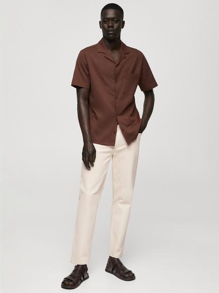 Mango Ben Slim Tapered Jeans - view 2, Light Beige