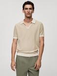 Mango Falk Polo Shirt, Lt Pastel Grey