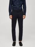 Mango Barna Slim Fit Chinos, Navy