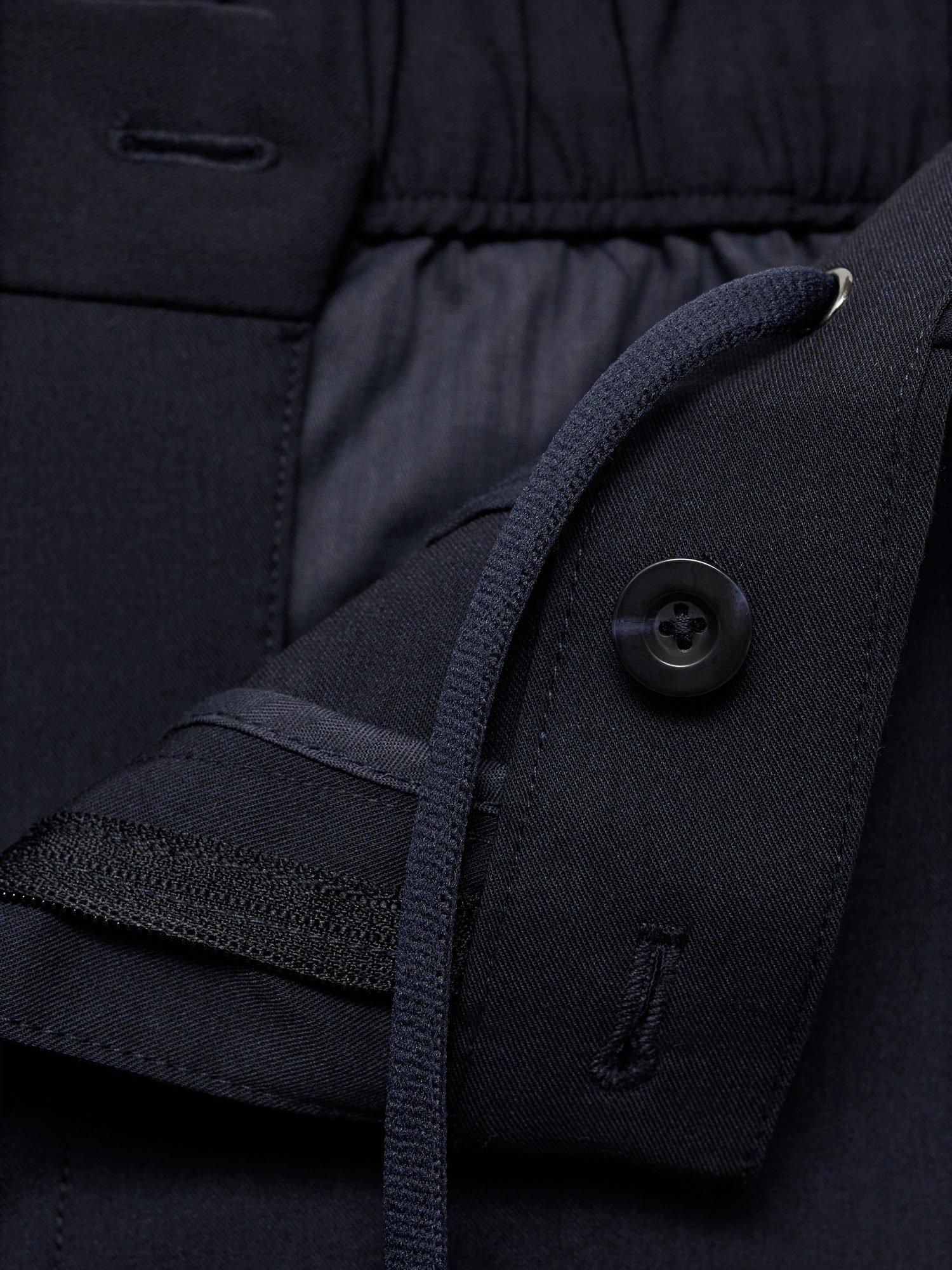 Product image 8 of 8, which shows Mango Bologna Straight Leg Trousers, Navy, 31
