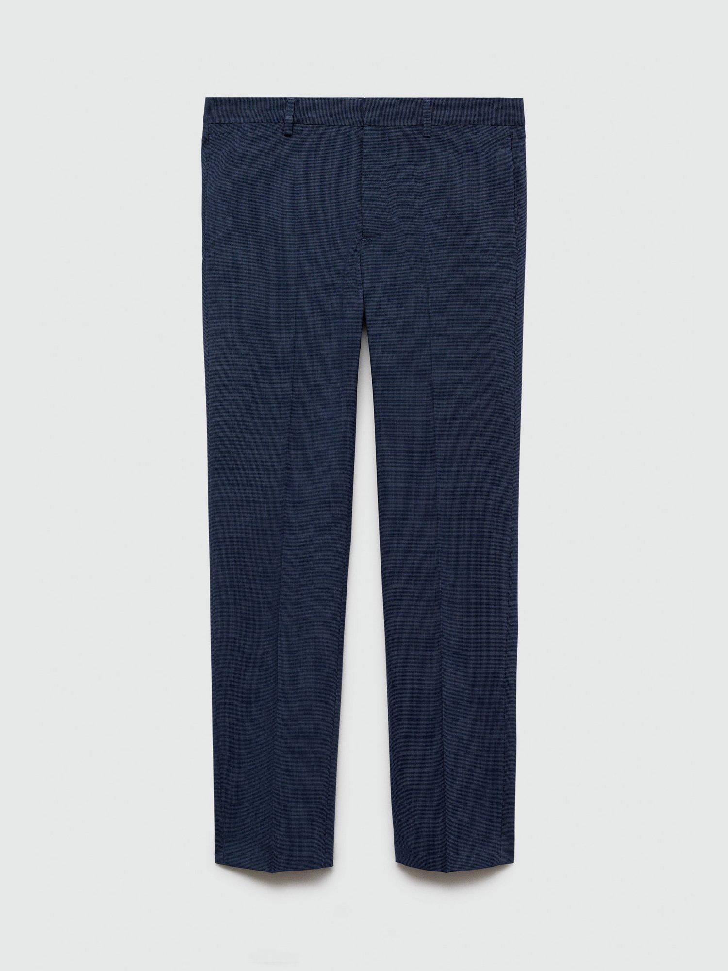Product image 3 of 8, which shows Mango Paris Super Slim Fit Trousers, Medium Blue, 30