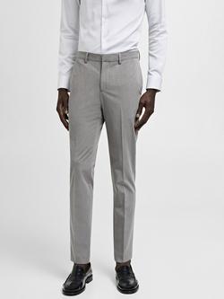 Mango Paris Super Slim Fit Trousers, Grey