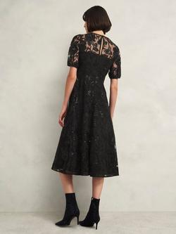Hobbs Ami Lace Dress, Black - view 2, Black