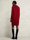 Hobbs Audrey Merino Wool Blend Knitted Dress, Rhubarb Red