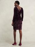 Hobbs Sawyer Sequin Dress, Warm Plum