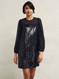 Hobbs Zariah Sequin Dress, Hobbs Black, Hobbs Black
