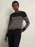 Hobbs Destiny Striped Jumper, Black/Multi