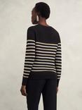 Hobbs Destiny Striped Jumper, Black/Multi