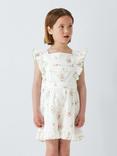John Lewis Heirloom Collection Kids' Floral Broderie Anglaise Playsuit, White
