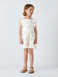 John Lewis Heirloom Collection Kids' Floral Broderie Anglaise Playsuit, White