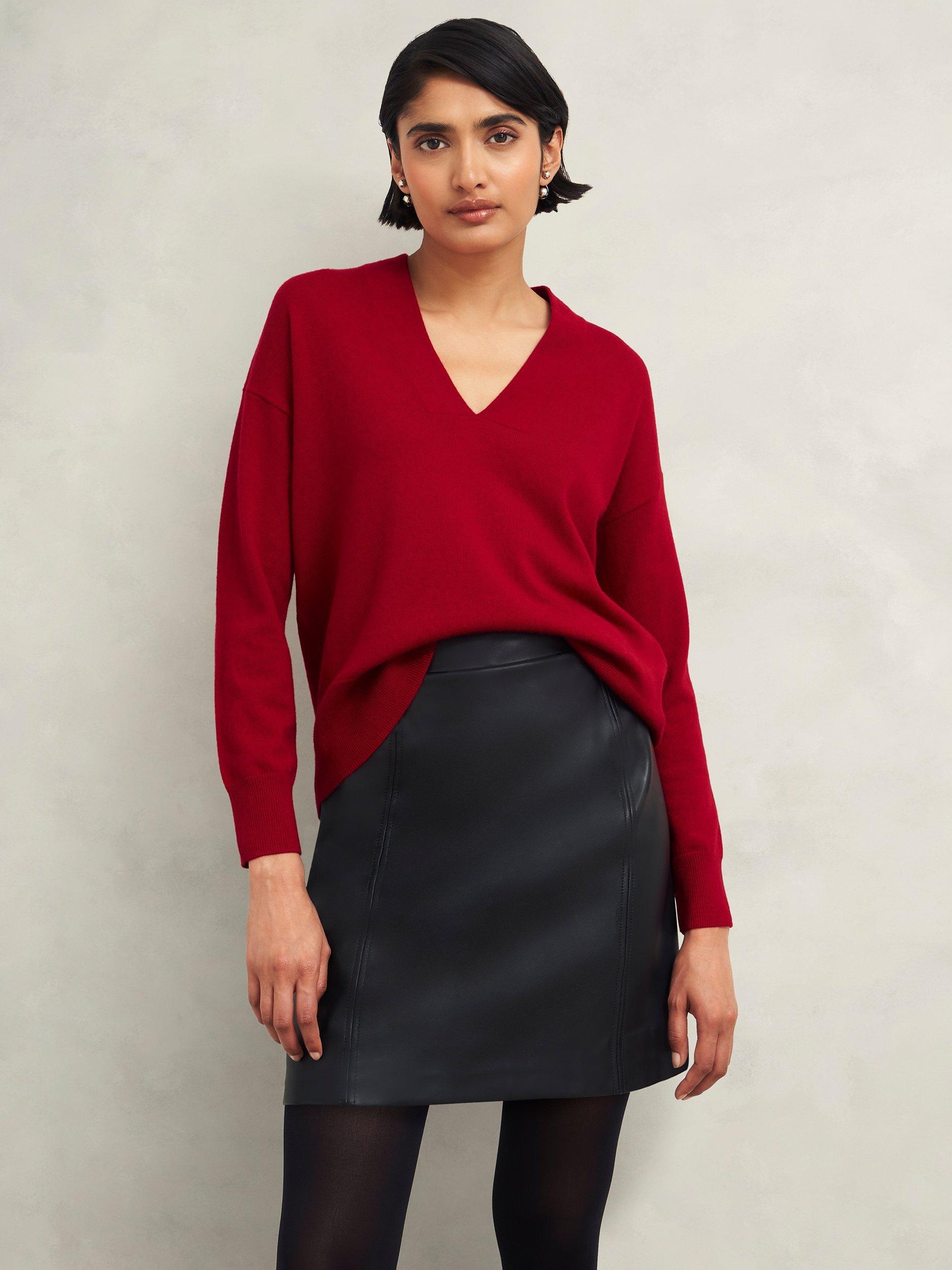 Hobbs red jumper hotsell