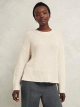 Hobbs Greta Fair Isle Lurex Jumper, Navy/Multi