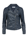 Celtic & Co. Leather Biker Jacket, Indigo