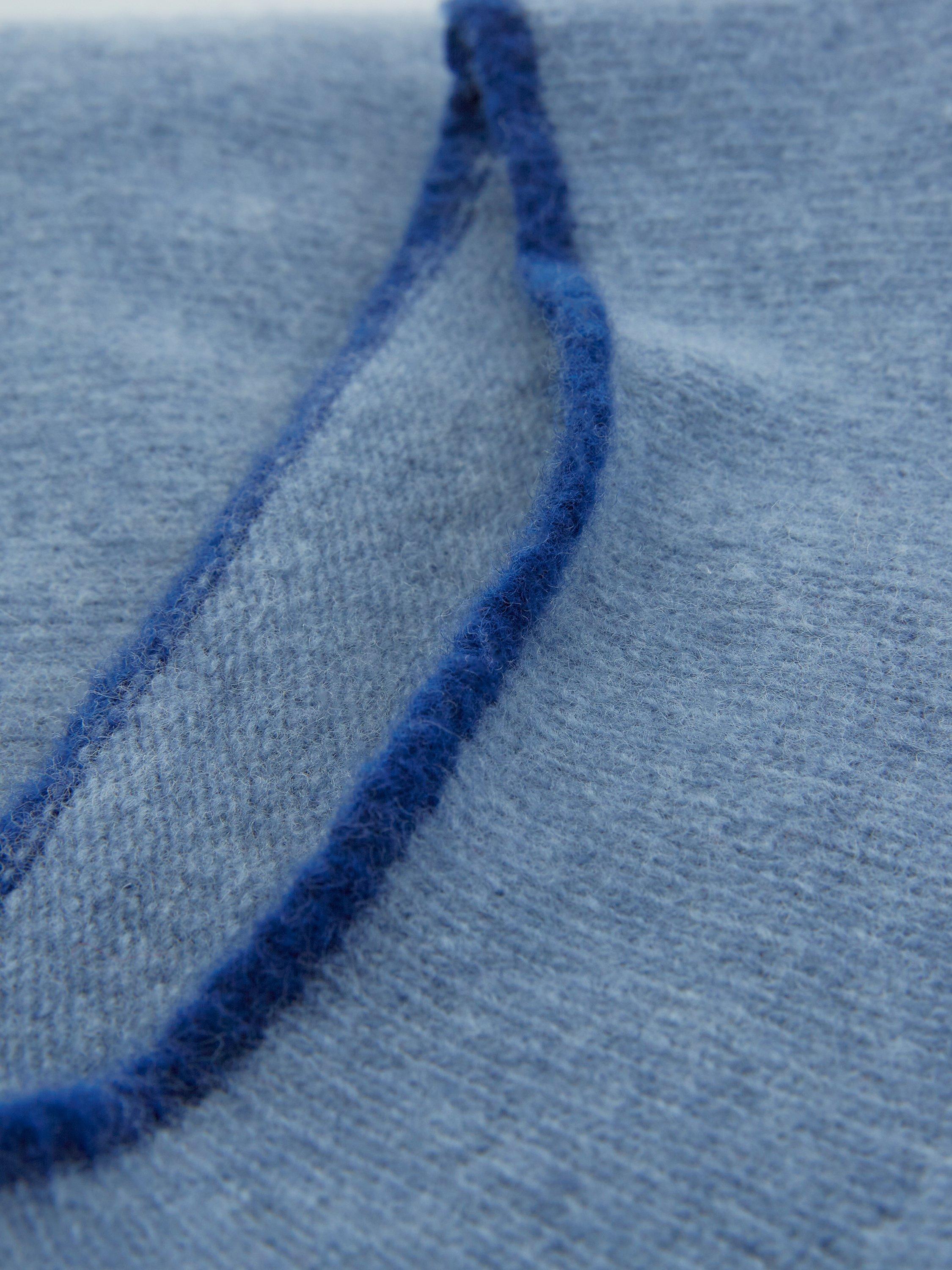 Product image 5 of 7, which shows Celtic & Co. Felted Funnel Neck Wool Jumper, Vintage Blue/Ink, XS