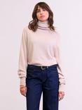 Celtic & Co. Geelong Slouch Roll Neck Jumper, Peony