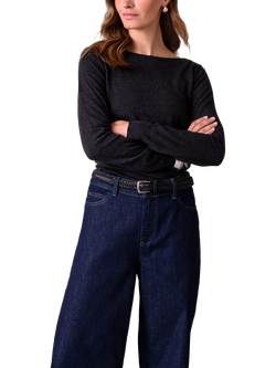 Celtic & Co. Jersey Long Sleeve Top, Charcoal Marl