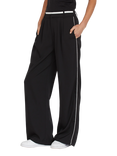 Sisters Point Pipa Stripe Trousers, Black