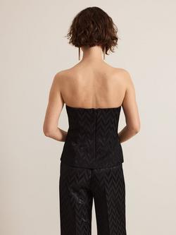 Phase Eight Adalynn Bandeau Top, Black - view 2, Black