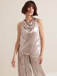 Phase Eight Adrina Metallic Top, Silver