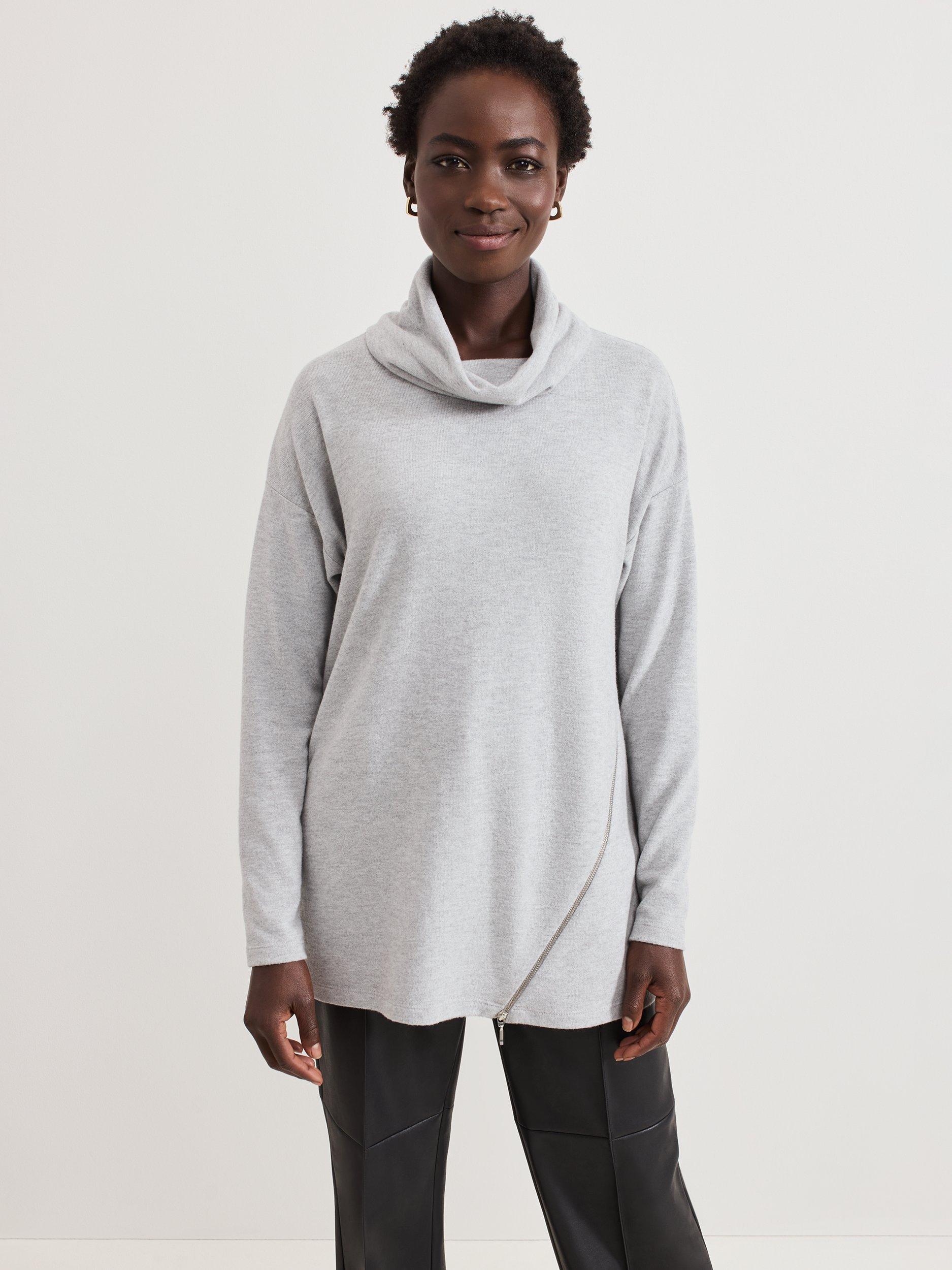 Phase Eight Klara Zip Top Grey