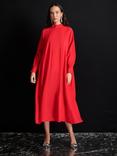 GHOSPELL Ayla Oversized Midi Dress, Red