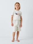John Lewis Kids' Desert Short Pyjamas Set, Pack of 3, Blue