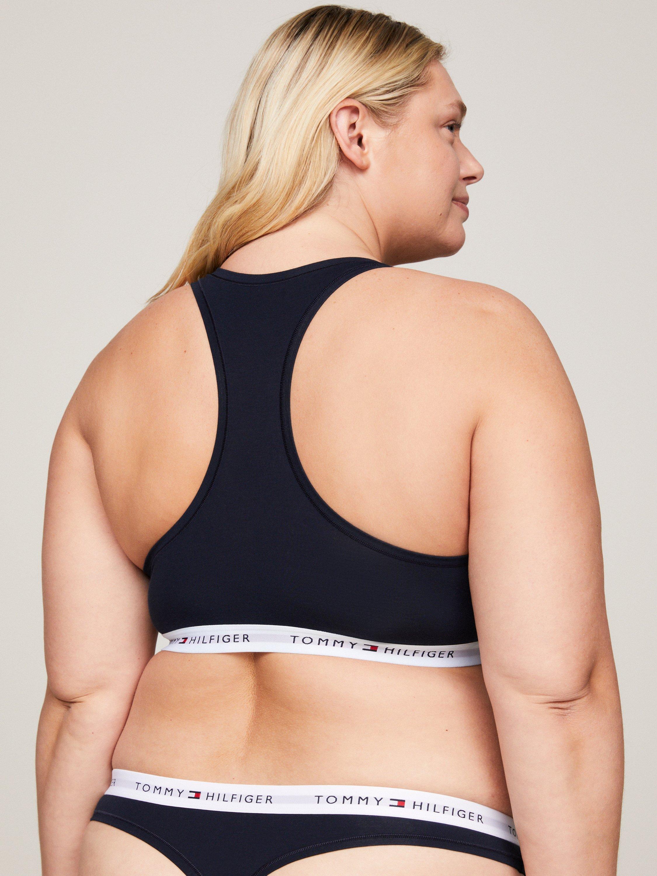 Product image 2 of 5, which shows Tommy Hilfiger Curve Racer Back Bralette, Desert Sky, XXXL