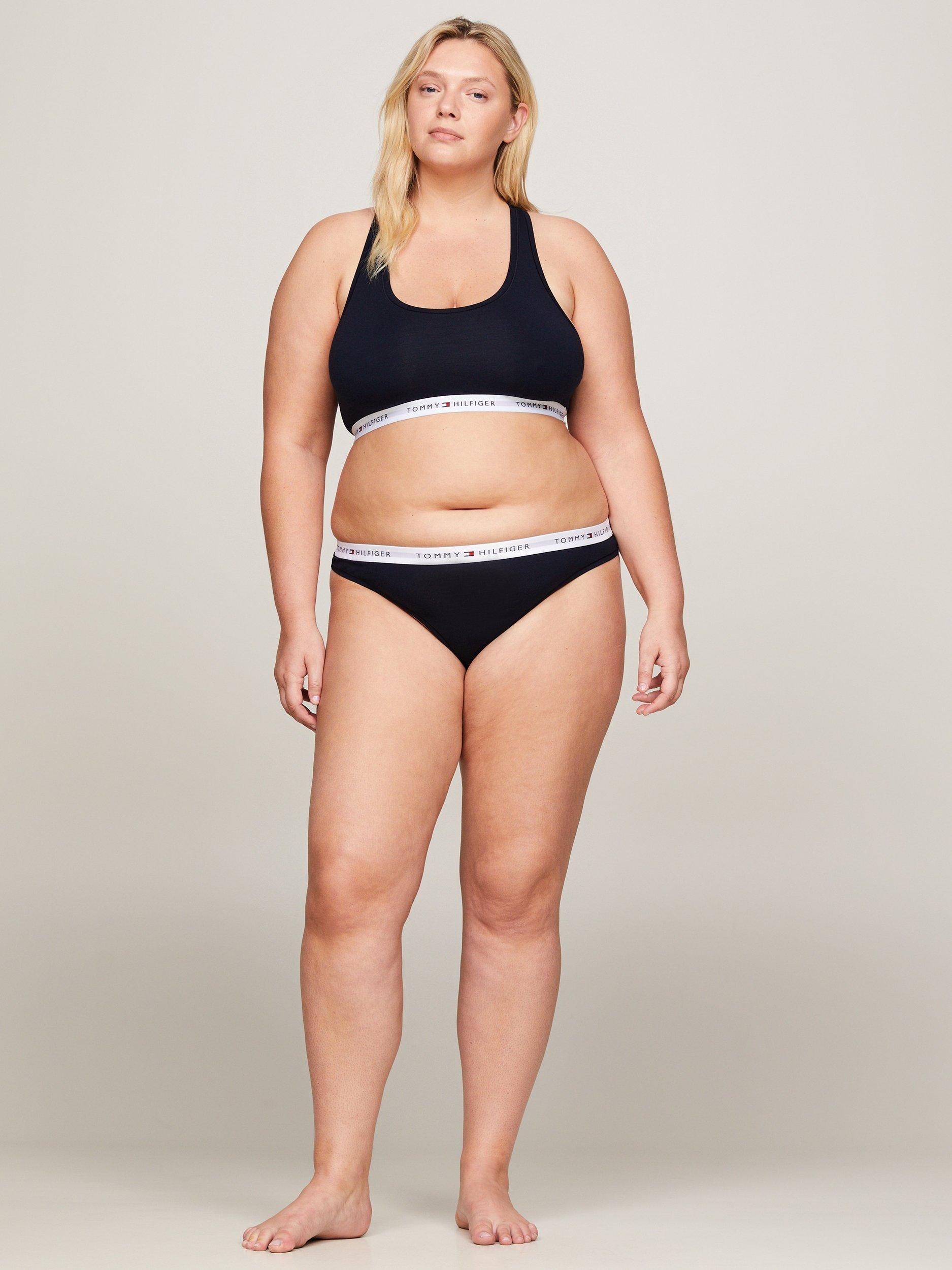 Product image 5 of 5, which shows Tommy Hilfiger Curve Racer Back Bralette, Desert Sky, XXXL