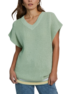 Hay Life Unisex Knitted Tank Jumper - view 2, Light Green