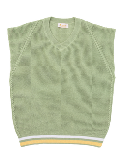 Hay Life Unisex Knitted Tank Jumper, Light Green