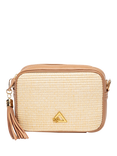 Hay Life x Elie Beaumont Straw Camera Bag, Natural/Brown