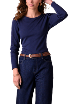 Celtic & Co. Long Sleeve Jersey Top, Navy, Navy