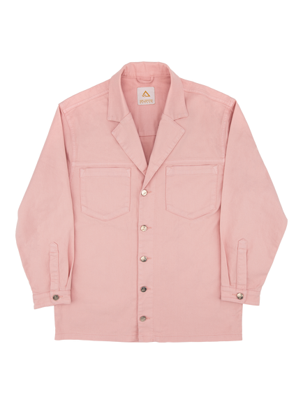 Hay Life Unisex Utility Overshirt, Light Pink, Light Pink