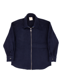 Hay Life Unisex Zip Through Shacket, Navy, Navy