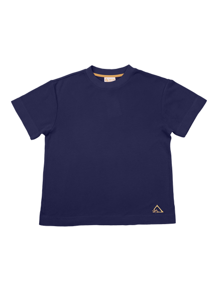 Hay Life Unisex Boxy Waffle T-Shirt, Navy