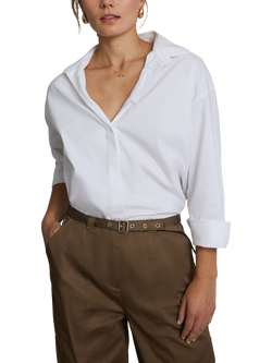 Hay Life Unisex Box Fit Shirt, White - view 2, 