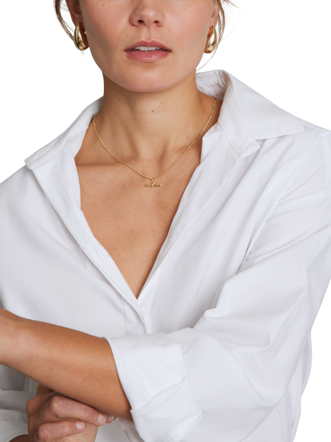 Product image 4 of 7, which shows Hay Life Unisex Box Fit Shirt, White, XS
