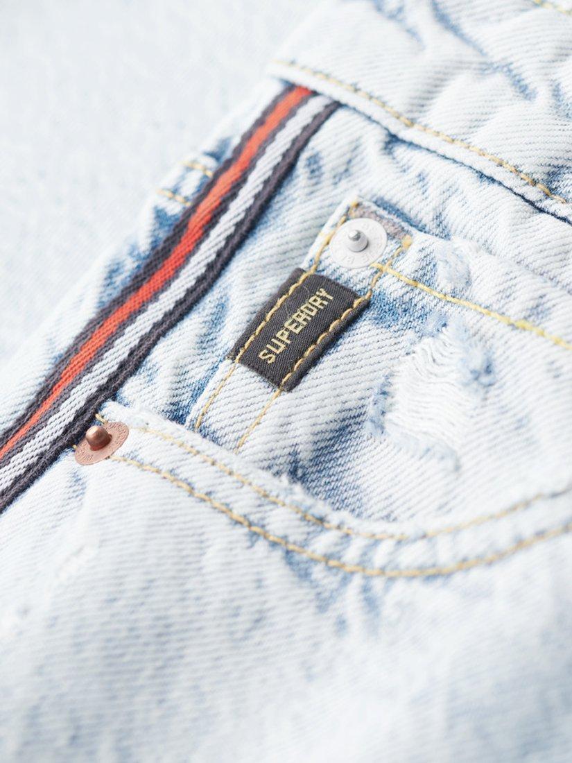 Product image 7 of 7, which shows Superdry Mid Rise Wide Leg Double Tape Jeans, Spring Vintage, W26/L30